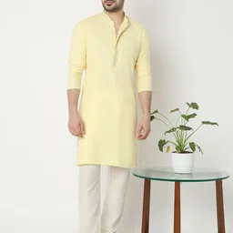 Ethnicity Geometric Woven Design Mandarin Collar Straight Kurta-picture-22