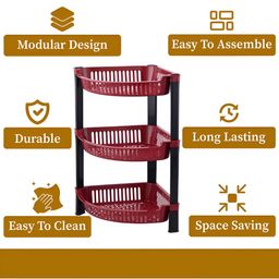 RUBOXA Brown Set of 1 Regular Multi-Utility Organisers image 3