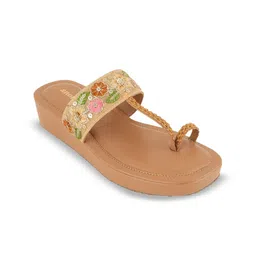 Anouk Textured Block Sandals with Buckles-13