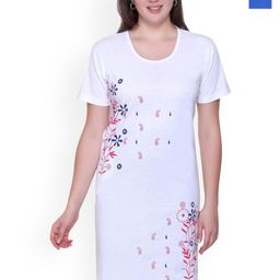 FIRST SLEEP Pack Of 2 Printed Oversized-Fit Pure Cotton Long T-Shirt-image-52