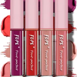 FOPE Set Of 4 Pout Perfect Ultra Matte Lipstick - 4 ml Each - 01- 04- 05- 12-5