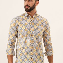 MILLENNIAL MEN Men Comfort Sheer Printed Casual Shirt-image-52