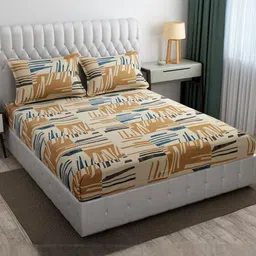 Cotton Bolls Textiles Unisex Multi Bedsheets-picture-27