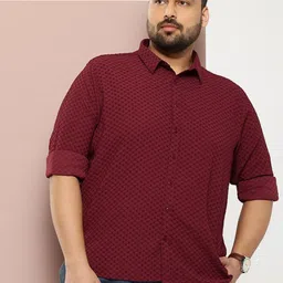 Sztori Men Plus Size Dobby Casual Shirt-picture-9