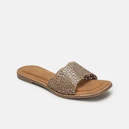 Marc Loire Women Embellished Open Toe Flats-image-50