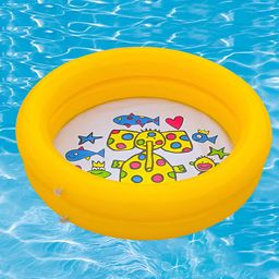 SYGA Yellow & White Printed PVC Bath Tub-image-93