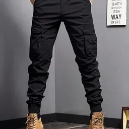 R.Code by The Roadster Life Co. Men High-Rise Regular Fit Cotton Trousers-image-57