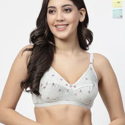 Docare Pack Of 3 Printed Full Coverage Bra-image-11