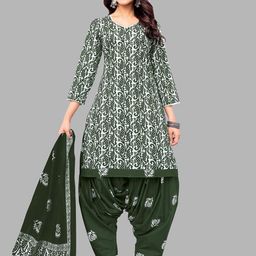 shree jeenmata collection Printed Pure Cotton Unstitched Dress Material-image-95