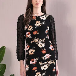 BAESD Floral Print Bodycon Dress-picture-29