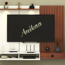 ANIKAA Christy Brown Particle Wood Christy Wall-Mounted Modern TV Unit-98
