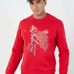 Wildcraft Men Typography Printed Round Neck Cotton Pullover Sweatshirt-image-53