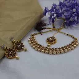 Anouk Women Gold Jewellery Set-image-61