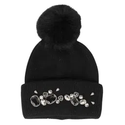 TIPY TIPY TAP Unisex Kids Embroidered Woollen Beanie-image-7