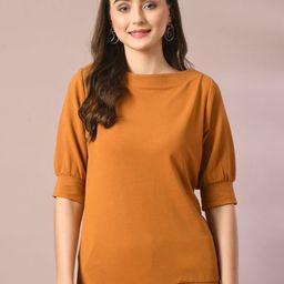 The Roadster Lifestyle Co Boat Neck Tops-image-99