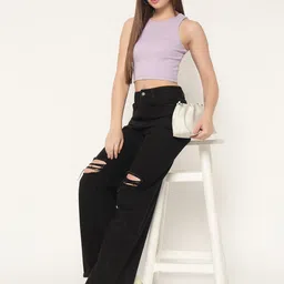 LE BOURGEOIS Cotton Crop Top-image-74