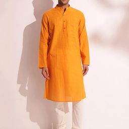 Fabindia Striped Mandarin Collar Kurta-picture-4
