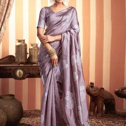 all about you Ethnic Motifs Zari Pure Silk Banarasi Saree-38