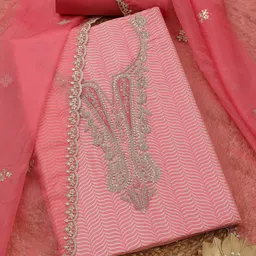 Soch Printed Unstitched Dress Material-image-74
