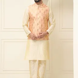 SOJANYA Men Regular Kurta with Churidar-picture-3