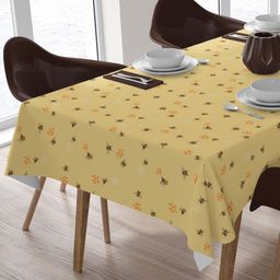 HOME COLORS.IN Geometric Printed Cotton 6 Seater Table Cover-image-45