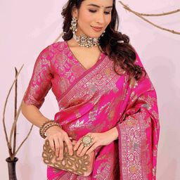 Moda Rapido Woven Design Zari Banarasi Saree-picture-15