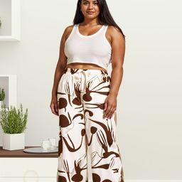 9shines Label Women Printed Mid Rise Straight Lounge Pants-image-33