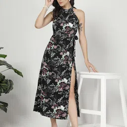 Style Quotient Women Floral Print Fit & Flare Maxi Dress-image-41