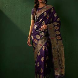 Suha Woven Design Zari Art Silk Banarasi Saree-image-60