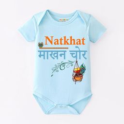 BLUSHES Infants Janmashtami Printed Cotton Bodysuit-image-24