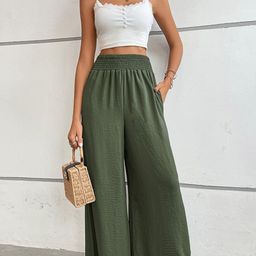 KPOP Women Relaxed Loose Fit Parallel Trousers-picture-14