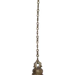 Exotic India Metallic-Toned Textured Hanging Bell-6