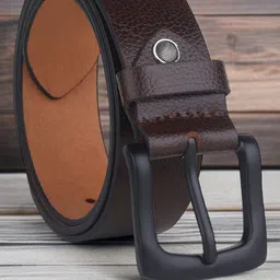 The Roadster Lifestyle Co. Men Textured Leather Formal Belt-picture-48