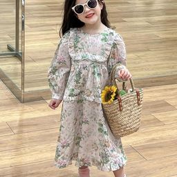 LULU & SKY Floral Print Empire Maxi Dress-19