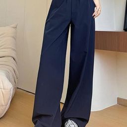 Outzidr Women Mid-Rise Wide-Leg Trouser-image-8