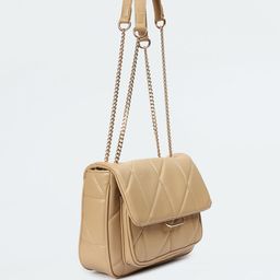max PU Structured Shoulder Bag with Quilted image 2
