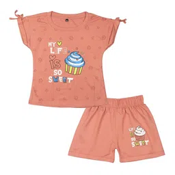 Arshia Fashions Girls Printed Top with Shorts-image-62