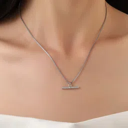 SALTY Calista Stone Studded Pendant With Chain-27