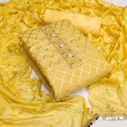 HERE&NOW Embroidered Unstitched Dress Material-picture-24