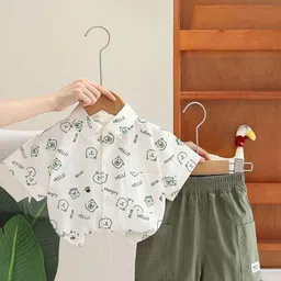 POP STREET KIDS Boys Printed Shirt with Shorts-picture-45