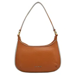 Joe & Mellon Women Textured Solid Half Moon Leather Shoulder Bag-13