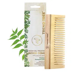 TRENDTREE Premium Neem Wooden Shampoo Comb-38
