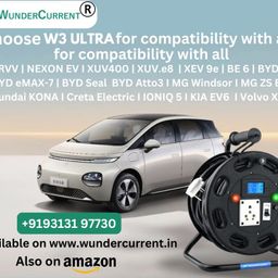wundercurrent WunderCurrent® EV Charger with 25 Metres of 4 Sq Mm 3-Core Cable 6-in-1 Digital Energy Metre External Earthing Mechanism (W3 Ultra) image 3