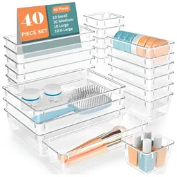 JD FRESH Transparent 40 Pieces Makeup Organisers-picture-23