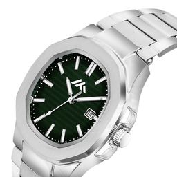 DOUBLERUN Men Round Dial & Bracelet Style Straps Analogue Multi Function Watch H05NMT-803 image 3