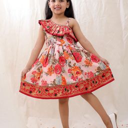 BownBee Floral Print Fit & Flare Dress-image-65