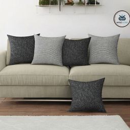 WISE HOME Blue Set of 5 Rectangle Cushion Covers-image-61