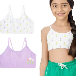 You Got Plan B Girl Pack Of 2 Printed Full Coverage Bra-0