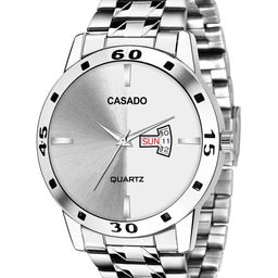 CASADO Men Round Dial & Bracelet Style Straps Analogue Watch CSD-365-WHITE-SILVER-DD-image-62