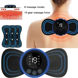 Mini Neck Massager,Reusable EMS Bioelectric Acupoints Massager Mat-image-21